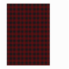 Black Red Small Plaids Small Garden Flag (two Sides) by ConteMonfrey