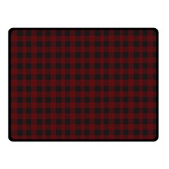 Black Red Small Plaids Double Sided Fleece Blanket (small)  by ConteMonfrey