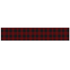 Black Red Small Plaids Large Flano Scarf  by ConteMonfrey