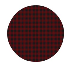 Black Red Small Plaids Mini Round Pill Box (pack Of 5) by ConteMonfrey