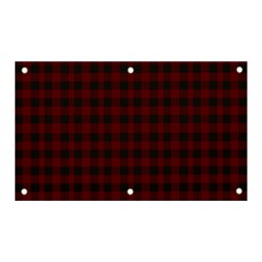 Black Red Small Plaids Banner And Sign 5  X 3  by ConteMonfrey