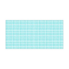 Turquoise Small Plaids Lines Yoga Headband by ConteMonfrey