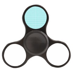 Turquoise Small Plaids Lines Finger Spinner by ConteMonfrey