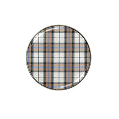 Cute Blue Grey White Plaids Hat Clip Ball Marker (10 Pack) by ConteMonfrey