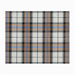 Cute Blue Grey White Plaids Small Glasses Cloth by ConteMonfrey