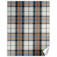 Cute Blue Grey White Plaids Canvas 12  X 16  by ConteMonfrey