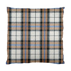 Cute Blue Grey White Plaids Standard Cushion Case (one Side) by ConteMonfrey