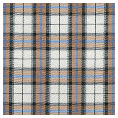 Cute Blue Grey White Plaids Lightweight Scarf  by ConteMonfrey