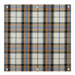 Cute Blue Grey White Plaids Banner And Sign 4  X 4  by ConteMonfrey