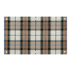 Cute Blue Grey White Plaids Banner And Sign 5  X 3  by ConteMonfrey