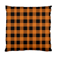 Orange Black Halloween Inspired Plaids Standard Cushion Case (one Side) by ConteMonfrey