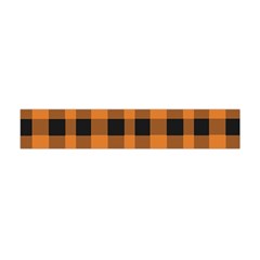 Orange Black Halloween Inspired Plaids Flano Scarf (mini) by ConteMonfrey