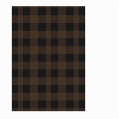 Brown And Black Plaids Large Garden Flag (two Sides) by ConteMonfrey