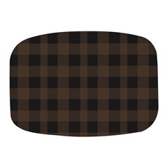 Brown And Black Plaids Mini Square Pill Box by ConteMonfrey