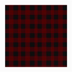 Dark Red Classic Plaids Medium Glasses Cloth by ConteMonfrey