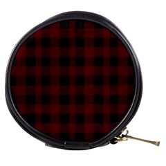 Dark Red Classic Plaids Mini Makeup Bag by ConteMonfrey