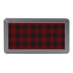 Dark Red Classic Plaids Memory Card Reader (mini) by ConteMonfrey