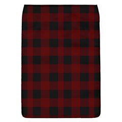 Dark Red Classic Plaids Removable Flap Cover (l) by ConteMonfrey