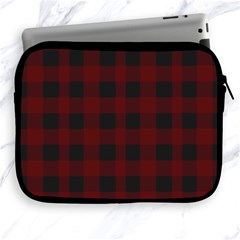 Dark Red Classic Plaids Apple Ipad 2/3/4 Zipper Cases by ConteMonfrey