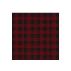 Dark Red Classic Plaids Satin Bandana Scarf 22  X 22  by ConteMonfrey