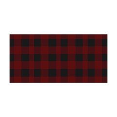 Dark Red Classic Plaids Yoga Headband by ConteMonfrey