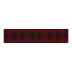 Dark Red Classic Plaids Velvet Scrunchie by ConteMonfrey