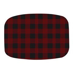 Dark Red Classic Plaids Mini Square Pill Box by ConteMonfrey