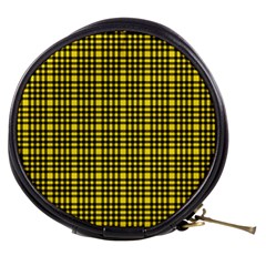 Yellow Small Plaids Mini Makeup Bag by ConteMonfrey