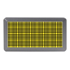 Yellow Small Plaids Memory Card Reader (mini) by ConteMonfrey