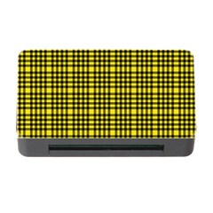 Yellow Small Plaids Memory Card Reader With Cf by ConteMonfrey