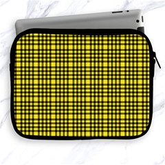 Yellow Small Plaids Apple Ipad 2/3/4 Zipper Cases by ConteMonfrey