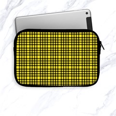 Yellow Small Plaids Apple Ipad Mini Zipper Cases by ConteMonfrey