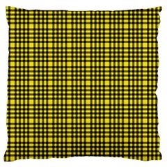 Yellow Small Plaids Standard Flano Cushion Case (one Side) by ConteMonfrey