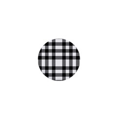 Black White Plaids  1  Mini Magnets by ConteMonfrey