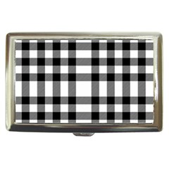 Black White Plaids  Cigarette Money Case by ConteMonfrey