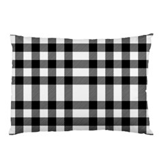 Black White Plaids  Pillow Case by ConteMonfrey