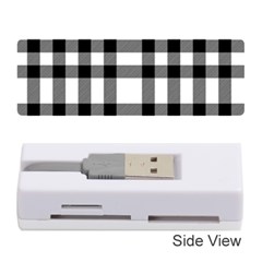 Black White Plaids  Memory Card Reader (stick) by ConteMonfrey