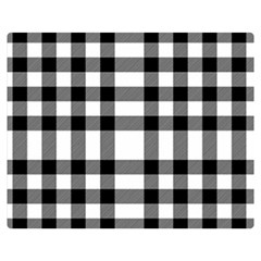 Black White Plaids  Double Sided Flano Blanket (medium)  by ConteMonfrey