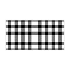 Black White Plaids  Yoga Headband by ConteMonfrey