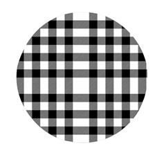 Black White Plaids  Mini Round Pill Box (pack Of 3) by ConteMonfrey