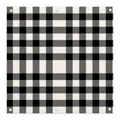 Black White Plaids  Banner And Sign 3  X 3  by ConteMonfrey