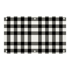 Black White Plaids  Banner And Sign 5  X 3  by ConteMonfrey