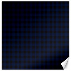 Black And Blue Classic Small Plaids Canvas 12  X 12  by ConteMonfrey