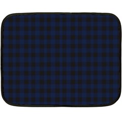 Black And Blue Classic Small Plaids Fleece Blanket (mini) by ConteMonfrey