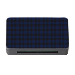 Black And Blue Classic Small Plaids Memory Card Reader With Cf by ConteMonfrey