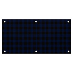 Black And Blue Classic Small Plaids Banner And Sign 6  X 3  by ConteMonfrey