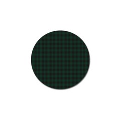 Black And Dark Green Small Plaids Golf Ball Marker (10 Pack) by ConteMonfrey