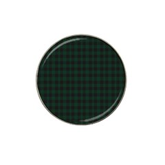 Black And Dark Green Small Plaids Hat Clip Ball Marker by ConteMonfrey