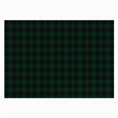 Black And Dark Green Small Plaids Large Glasses Cloth by ConteMonfrey