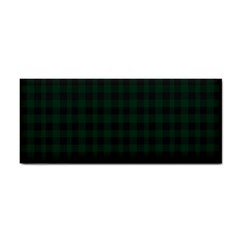 Black And Dark Green Small Plaids Hand Towel by ConteMonfrey